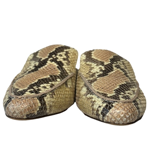 MADEWELL | The Frances Skimmer Mule in Snake Embossed Leather Slide Sandal Shoe - Picture 4 of 16